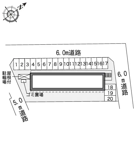 ★手数料０円★比企郡滑川町月の輪１丁目　月極駐車場（LP）